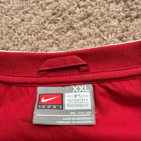Boston Red Sox Windbreaker Mens 2XL Team Nike Vtg Pullover Long Sleeve Red - Picture 3 of 11